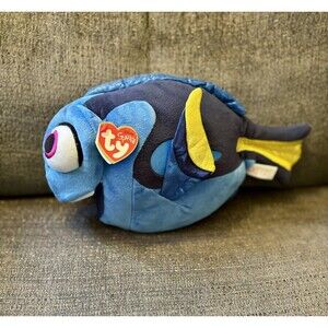 TY Sparkle Dory Pixar Finding Nemo Fish Beanie Babies NWT Heart Plush Stuffed